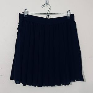 Black Pleated Skirt